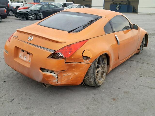 JN1BZ34D57M504904 - 2007 NISSAN 350Z COUPE ORANGE photo 4