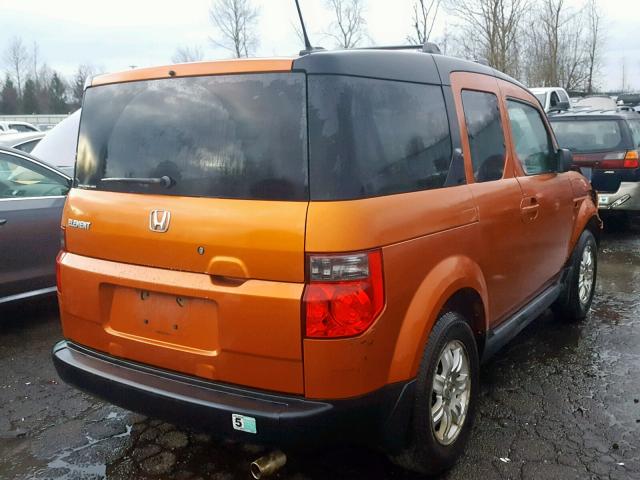 5J6YH28716L021725 - 2006 HONDA ELEMENT EX ORANGE photo 4