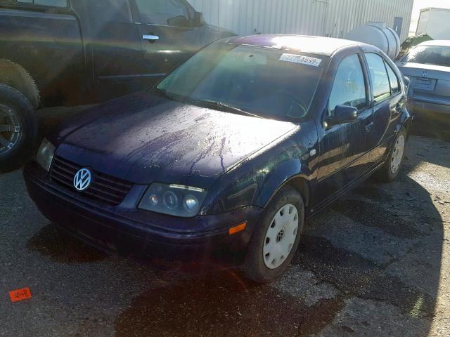 3VWSK69M42M118755 - 2002 VOLKSWAGEN JETTA GLS BLUE photo 2