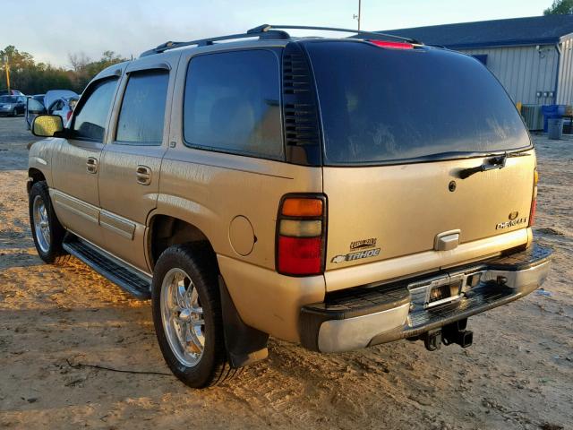 1GNEK13TX5J223232 - 2005 CHEVROLET TAHOE K150 GOLD photo 3