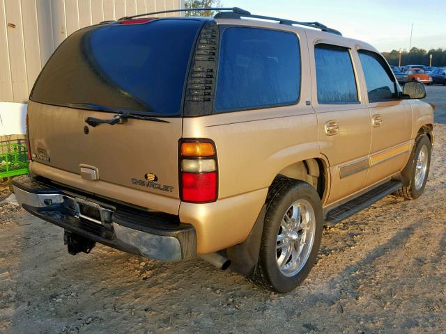 1GNEK13TX5J223232 - 2005 CHEVROLET TAHOE K150 GOLD photo 4