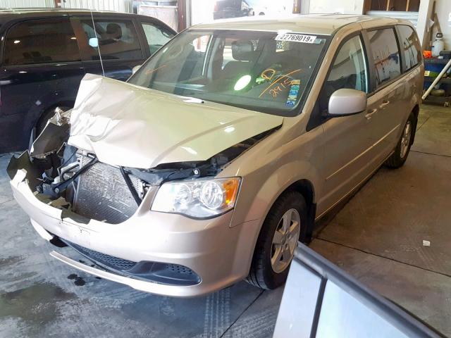 2C4RDGCG4DR522915 - 2013 DODGE GRAND CARA თაფლისფერი ფოტო 2