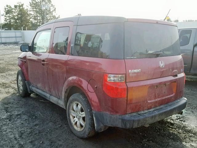 5J6YH28757L003147 - 2007 HONDA ELEMENT EX BURGUNDY photo 3