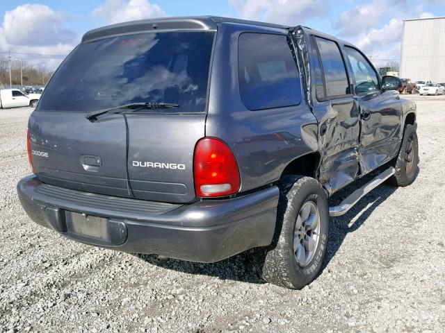 1D4HS38N93F574986 - 2003 DODGE DURANGO SP GRAY photo 4