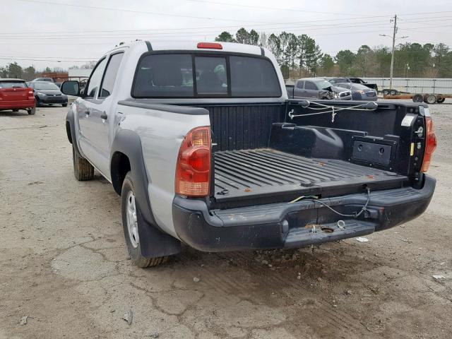 5TFJX4CN7DX025991 - 2013 TOYOTA TACOMA DOU GRAY photo 3