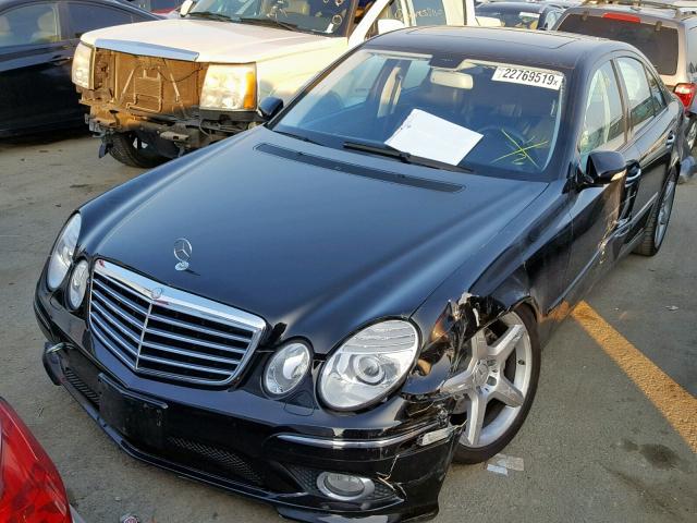 WDBUF56X79B381282 - 2009 MERCEDES-BENZ E 350 BLACK photo 2