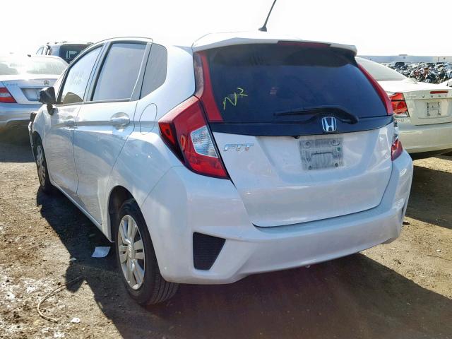 3HGGK5G57FM780089 - 2015 HONDA FIT LX WHITE photo 3