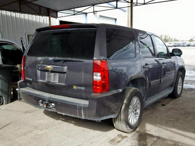 1GNSCDFJ1BR303043 - 2011 CHEVROLET TAHOE HYBR GRAY photo 4