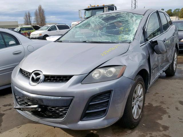 JM3ER2WM9A0324400 - 2010 MAZDA CX-7 SILVER photo 2