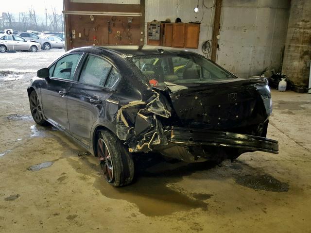 2HGFB6E50CH703014 - 2012 HONDA CIVIC SI BLACK photo 3