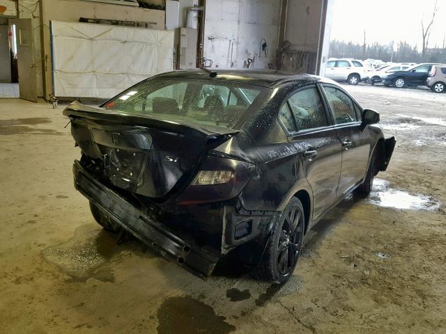 2HGFB6E50CH703014 - 2012 HONDA CIVIC SI BLACK photo 4