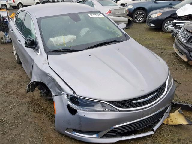 1C3CCCAB3GN126487 - 2016 CHRYSLER 200 LIMITE GRAY photo 1