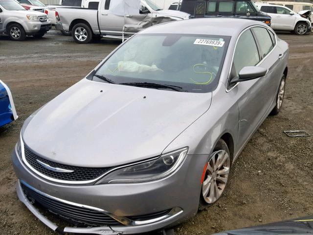 1C3CCCAB3GN126487 - 2016 CHRYSLER 200 LIMITE GRAY photo 2