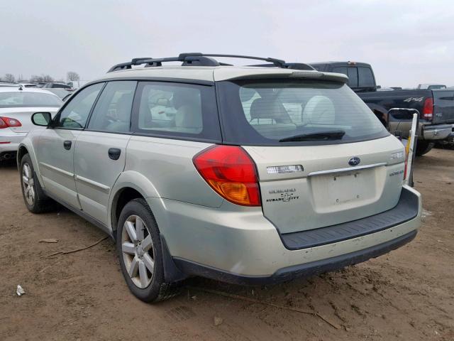 4S4BP61C767363326 - 2006 SUBARU LEGACY OUT BEIGE photo 3