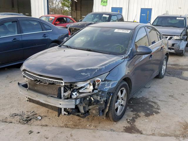 1G1PC5SB2D7143104 - 2013 CHEVROLET CRUZE LT BLACK photo 2