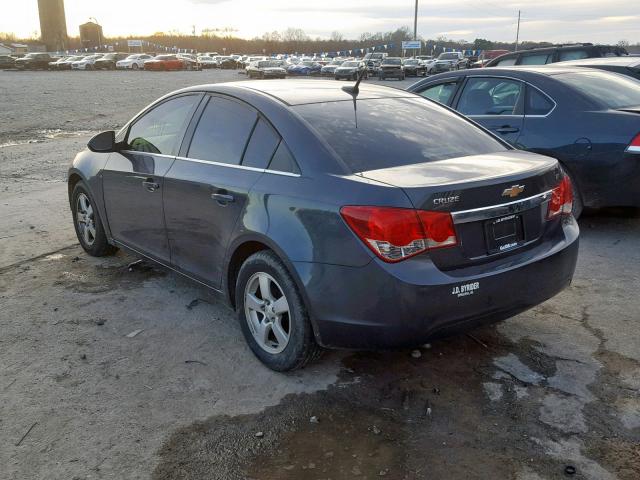 1G1PC5SB2D7143104 - 2013 CHEVROLET CRUZE LT BLACK photo 3