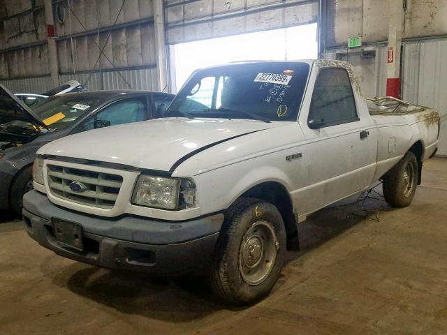 1FTYR10D83PA61979 - 2003 FORD RANGER WHITE photo 2