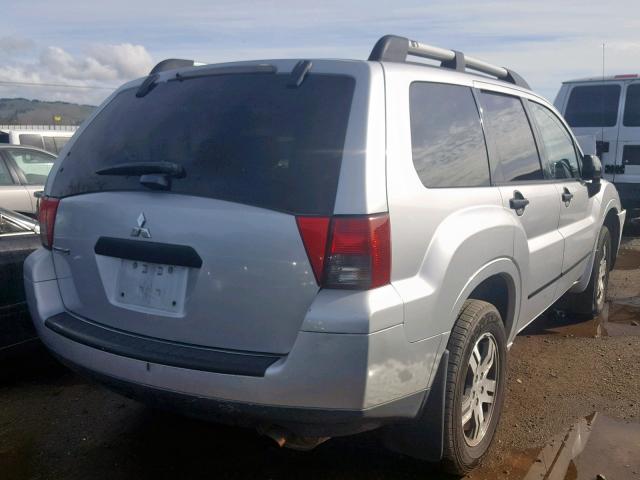 4A4MM21S06E073052 - 2006 MITSUBISHI ENDEAVOR L SILVER photo 4