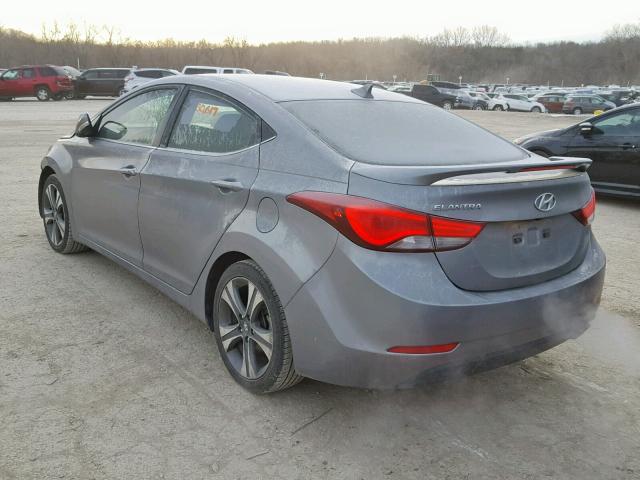 KMHDH4AH0EU035994 - 2014 HYUNDAI ELANTRA SE GRAY photo 3