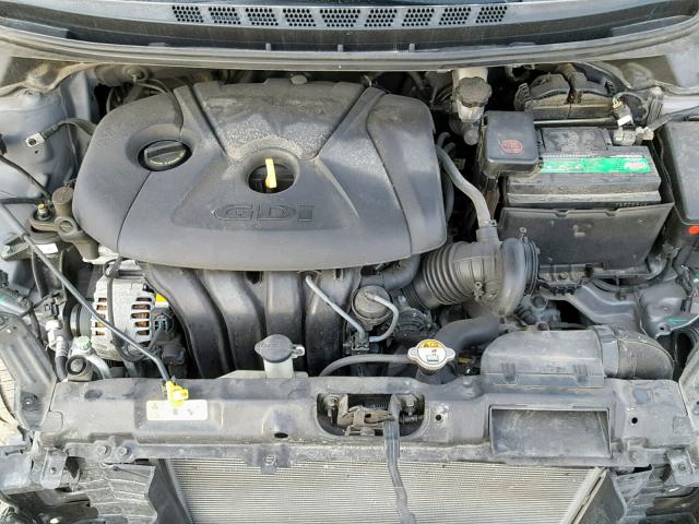 KMHDH4AH0EU035994 - 2014 HYUNDAI ELANTRA SE GRAY photo 7