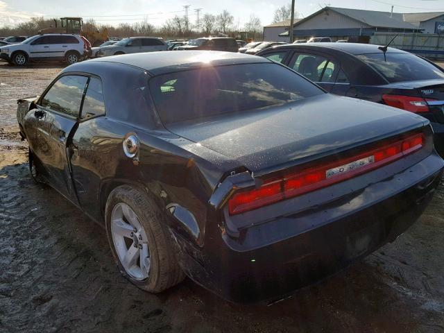 2C3CDYAG3EH149442 - 2014 DODGE CHALLENGER BLACK photo 3