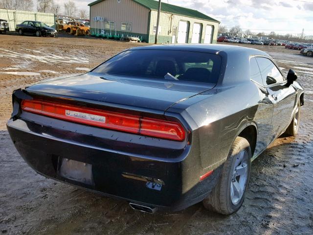 2C3CDYAG3EH149442 - 2014 DODGE CHALLENGER BLACK photo 4