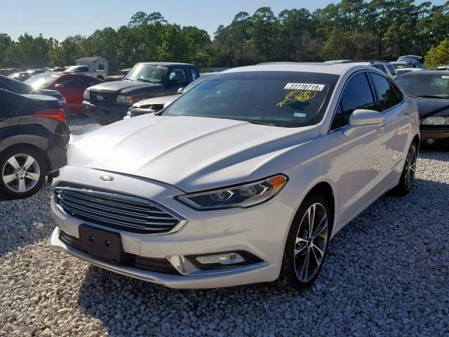 3FA6P0K99HR208915 - 2017 FORD FUSION TIT WHITE photo 2