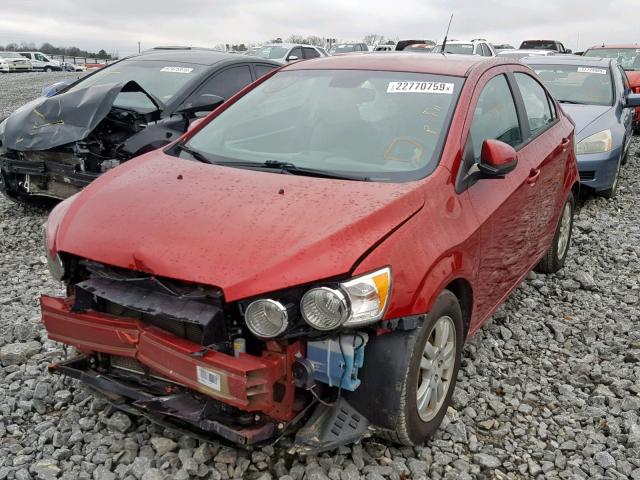 1G1JA5SH2C4120258 - 2012 CHEVROLET SONIC LS MAROON photo 2