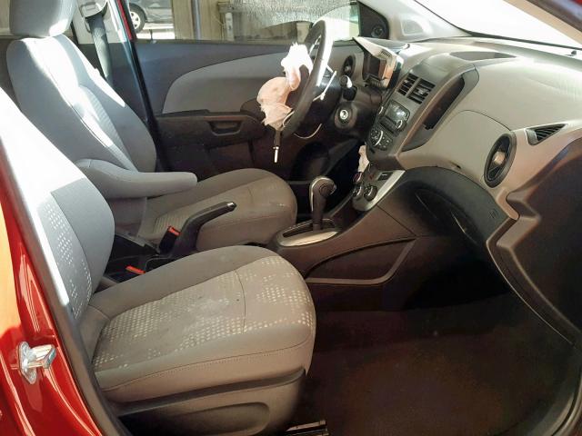 1G1JA5SH2C4120258 - 2012 CHEVROLET SONIC LS MAROON photo 5