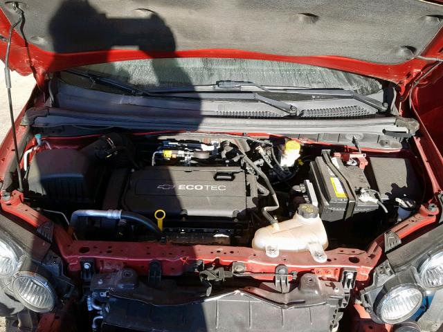 1G1JA5SH2C4120258 - 2012 CHEVROLET SONIC LS MAROON photo 7