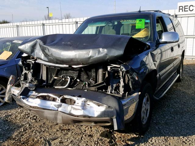 3GNEC16Z25G225717 - 2005 CHEVROLET SUBURBAN C GRAY photo 2