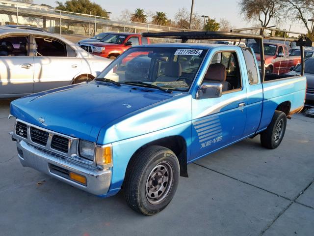 1N6HD16S1SC363167 - 1995 NISSAN TRUCK KING BLUE photo 2