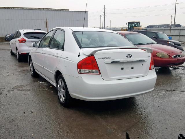 KNAFE122275466233 - 2007 KIA SPECTRA EX WHITE photo 3