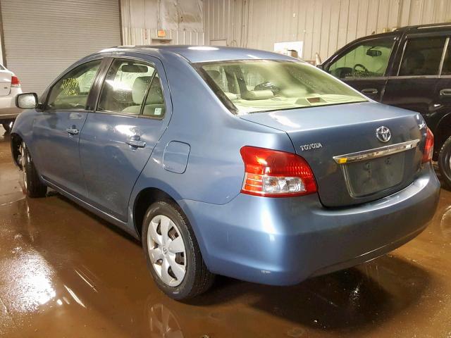 JTDBT903084008439 - 2008 TOYOTA YARIS BLUE photo 3