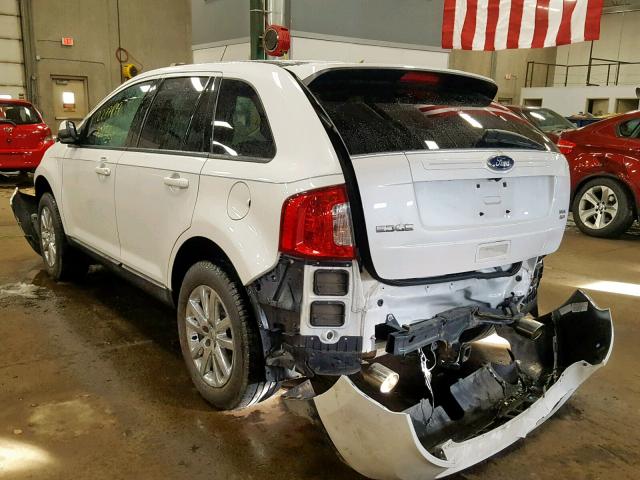 2FMDK4JC9DBC37646 - 2013 FORD EDGE SEL Ağ foto 3