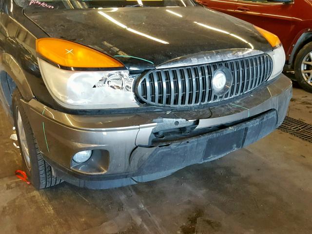 3G5DB03E22S505799 - 2002 BUICK RENDEZVOUS BLACK photo 9