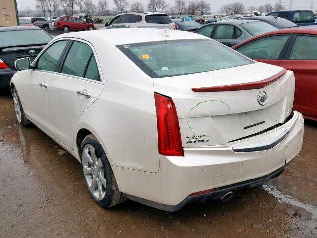 1G6AH5RX2D0172422 - 2013 CADILLAC ATS LUXURY CREAM photo 3