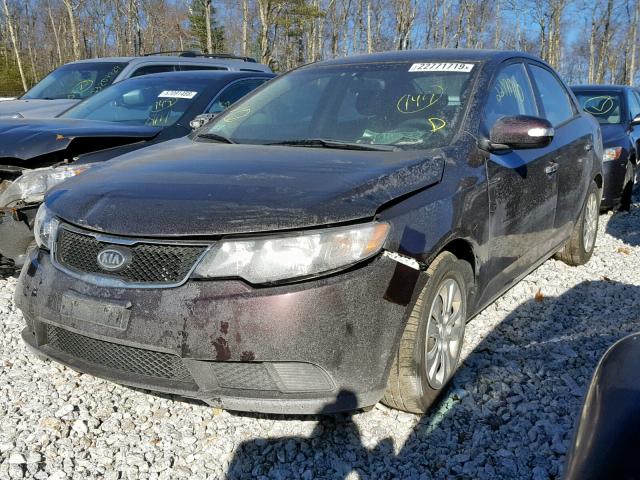 KNAFU4A23A5290757 - 2010 KIA FORTE EX BURGUNDY photo 2