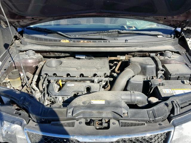 KNAFU4A23A5290757 - 2010 KIA FORTE EX BURGUNDY photo 7