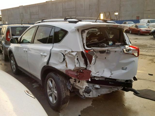 2T3RFREV3EW171696 - 2014 TOYOTA RAV4 XLE 白色 照片 3