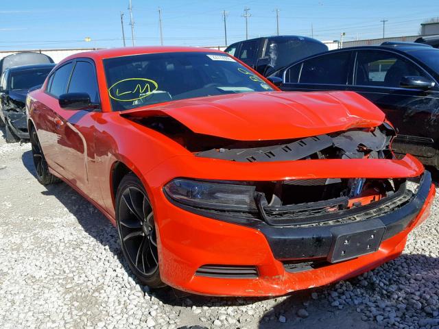 2C3CDXBG9JH185042 - 2018 DODGE CHARGER SX ORANGE photo 1