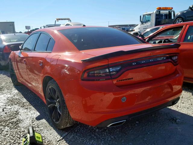 2C3CDXBG9JH185042 - 2018 DODGE CHARGER SX ORANGE photo 3