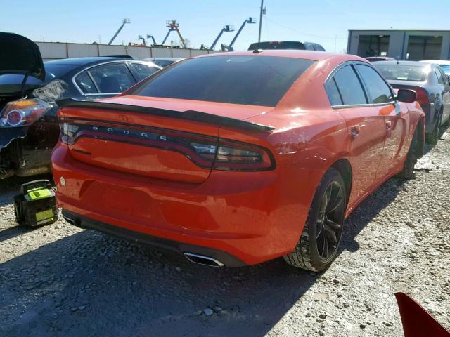 2C3CDXBG9JH185042 - 2018 DODGE CHARGER SX ORANGE photo 4