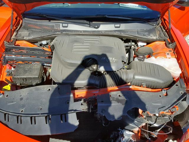 2C3CDXBG9JH185042 - 2018 DODGE CHARGER SX ORANGE photo 7