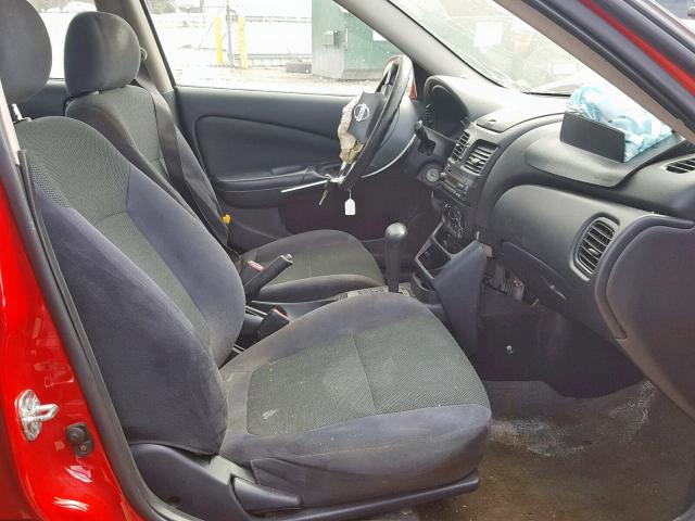 3N1CB51D86L584670 - 2006 NISSAN SENTRA 1.8 წითელი ფოტო 5