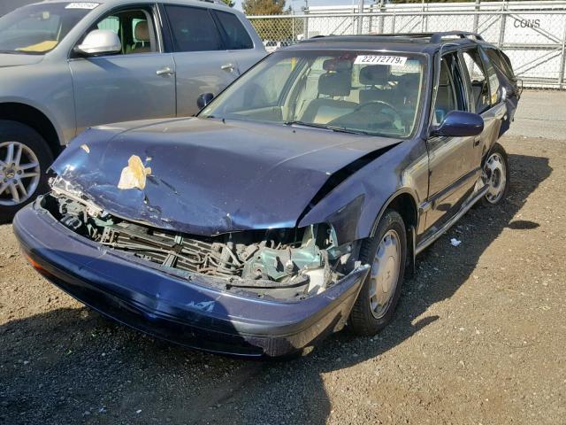 1HGCB9871NA012111 - 1992 HONDA ACCORD EX BLUE photo 2