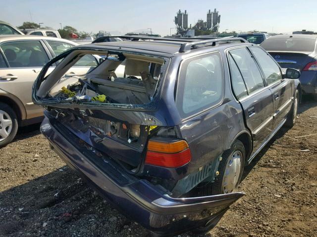 1HGCB9871NA012111 - 1992 HONDA ACCORD EX BLUE photo 4