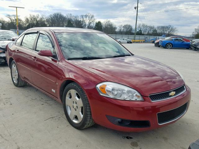 2G1WD58C279306197 - 2007 CHEVROLET IMPALA SUP მუქწითელი ფოტო 1