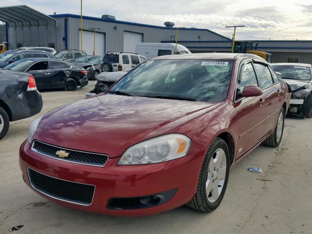 2G1WD58C279306197 - 2007 CHEVROLET IMPALA SUP მუქწითელი ფოტო 2