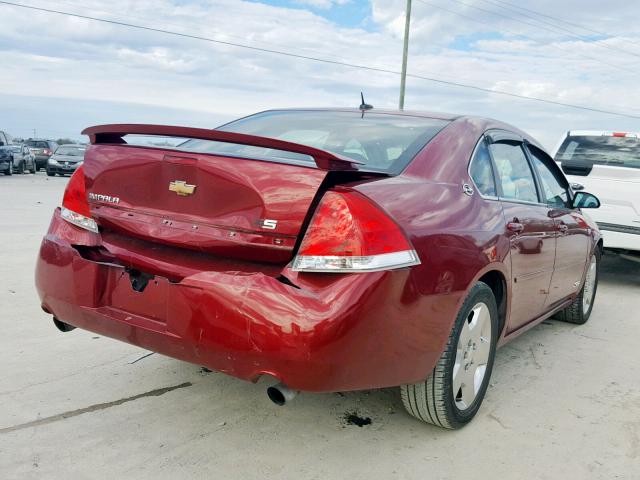 2G1WD58C279306197 - 2007 CHEVROLET IMPALA SUP მუქწითელი ფოტო 4